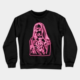 Pink Neon - Immaculate Heart of Mary Crewneck Sweatshirt